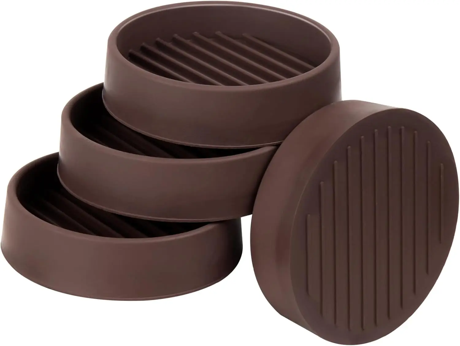 

Non Slip Furniture Pads, 3x3 Round Rubber Furniture Caster Cups Anti-Sliding Bed Stopper, Anti Grippers Floor Protectors for Fur