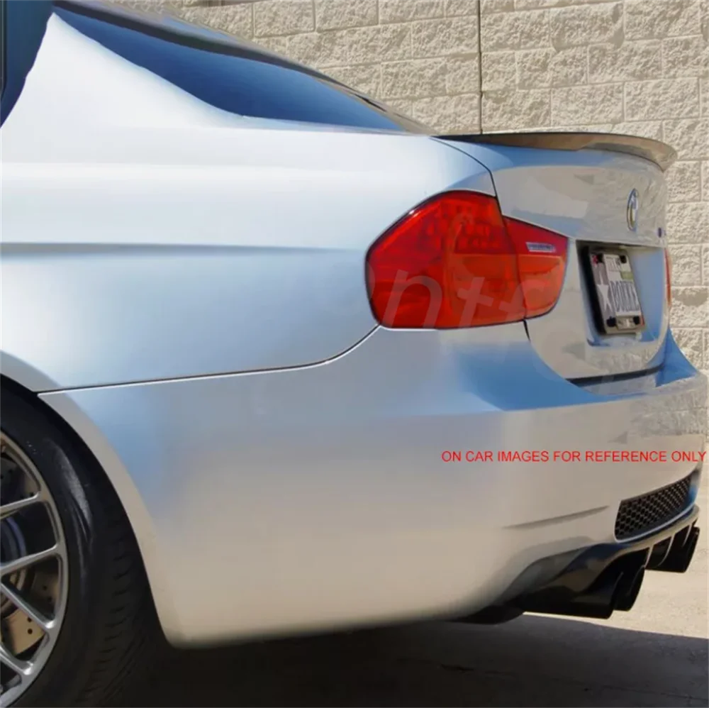 For BMW E90 MP Style Spoiler ABS BLACK Material 3 Series E90 M4 Style Spoiler carbon wings PSM Style 2006-2012