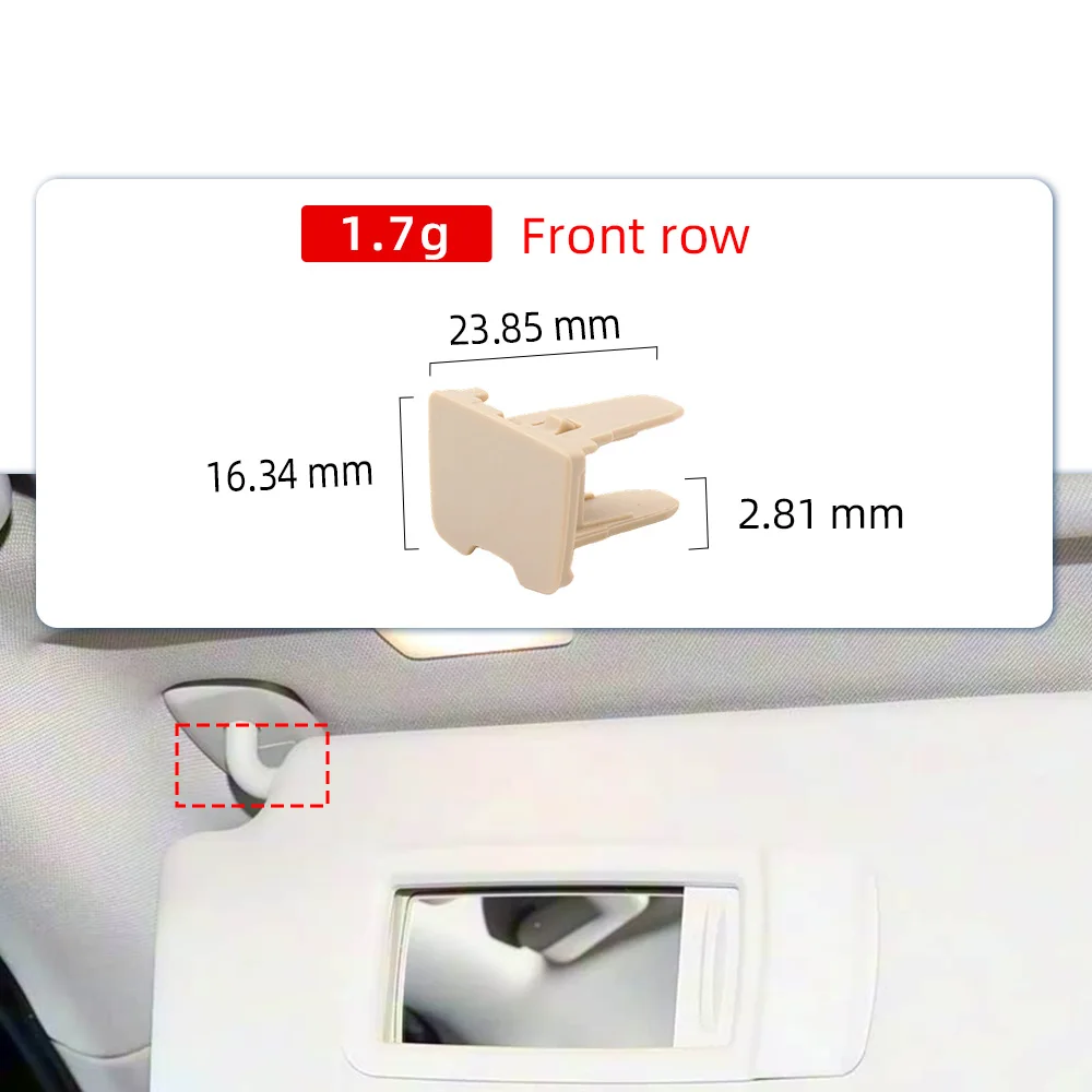 51168092734 Car Front Sun Visor Clip Retainer Holder for BMW 3 Series G20/G28 5 Series G30/G38 Auto Makeup Mirror Clip Hook