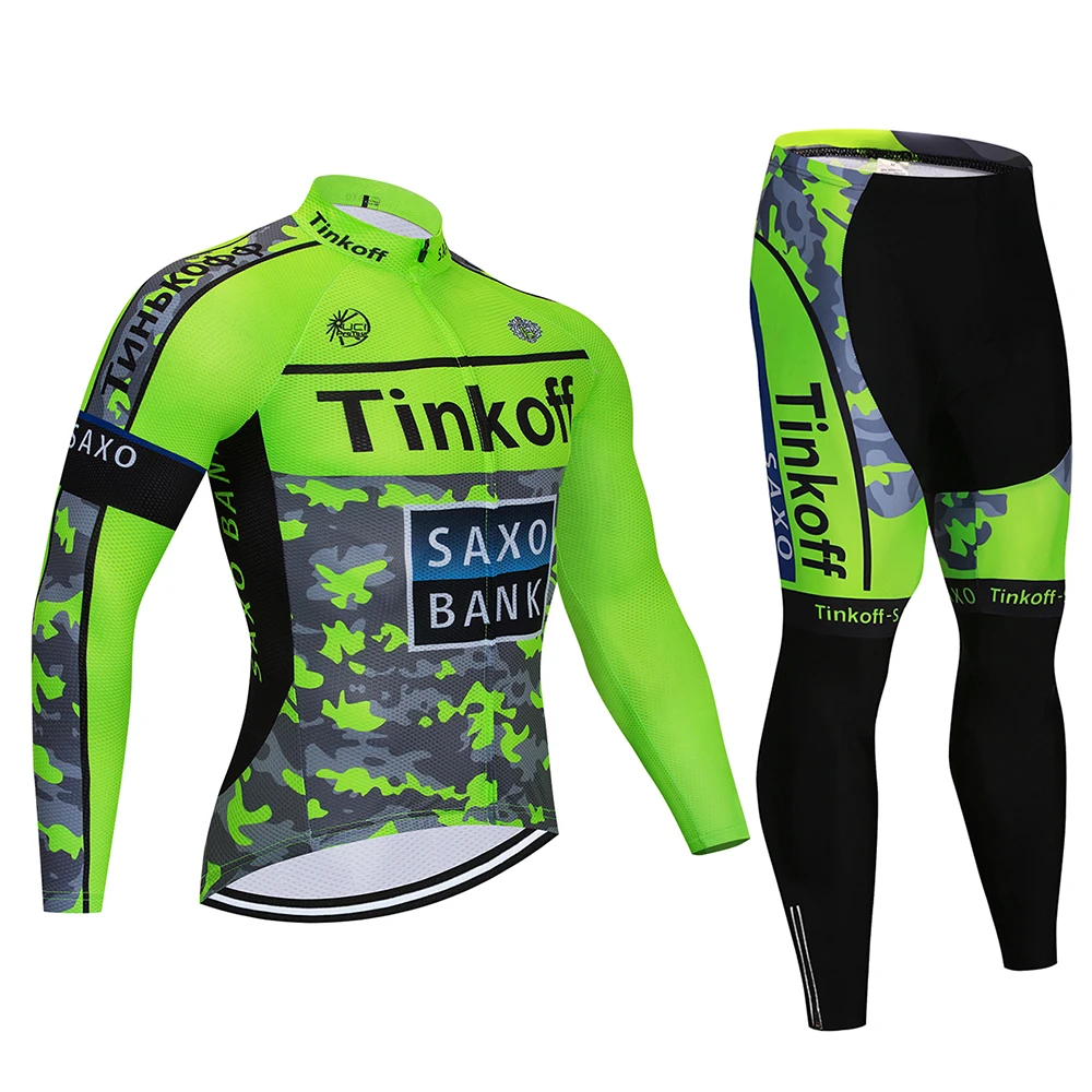 2024 Tinkoff 팀 긴 소매 사이클링 저지, 통기성 Mtb 자전거 사이클링 의류