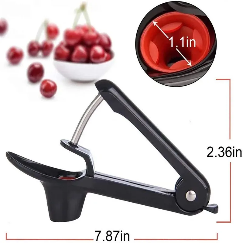 Palo in acciaio inossidabile in plastica dura ciliegia multifunzionale biancospino giuggiola rossa strumento per la rimozione accessori da cucina gadget per la casa