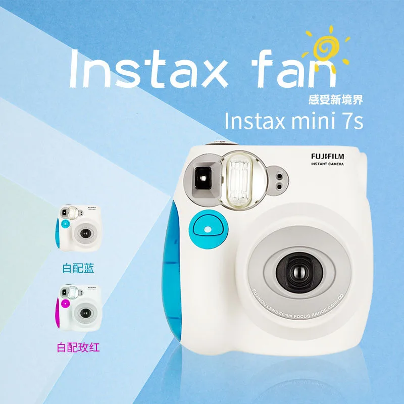 

Christmas gifts Fujifilm Instax Mini 7s Instant Photo Camera, Work with Fuji Instax Mini Film Good Choice Autofocus flash