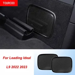 For Leading Ideal LiXiang 2022 2023 L9 Car Refrigerator Heat Dissipation And Dust Cover Stainless Steel Sticker Accessories