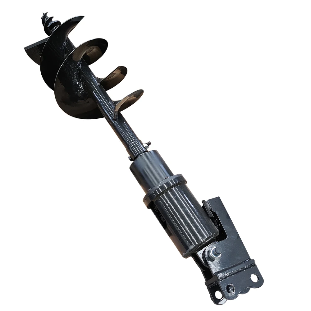 Excavator Accessories Digger Attachment 150mm 200mm 300mm 400mm Hydraulic Auger