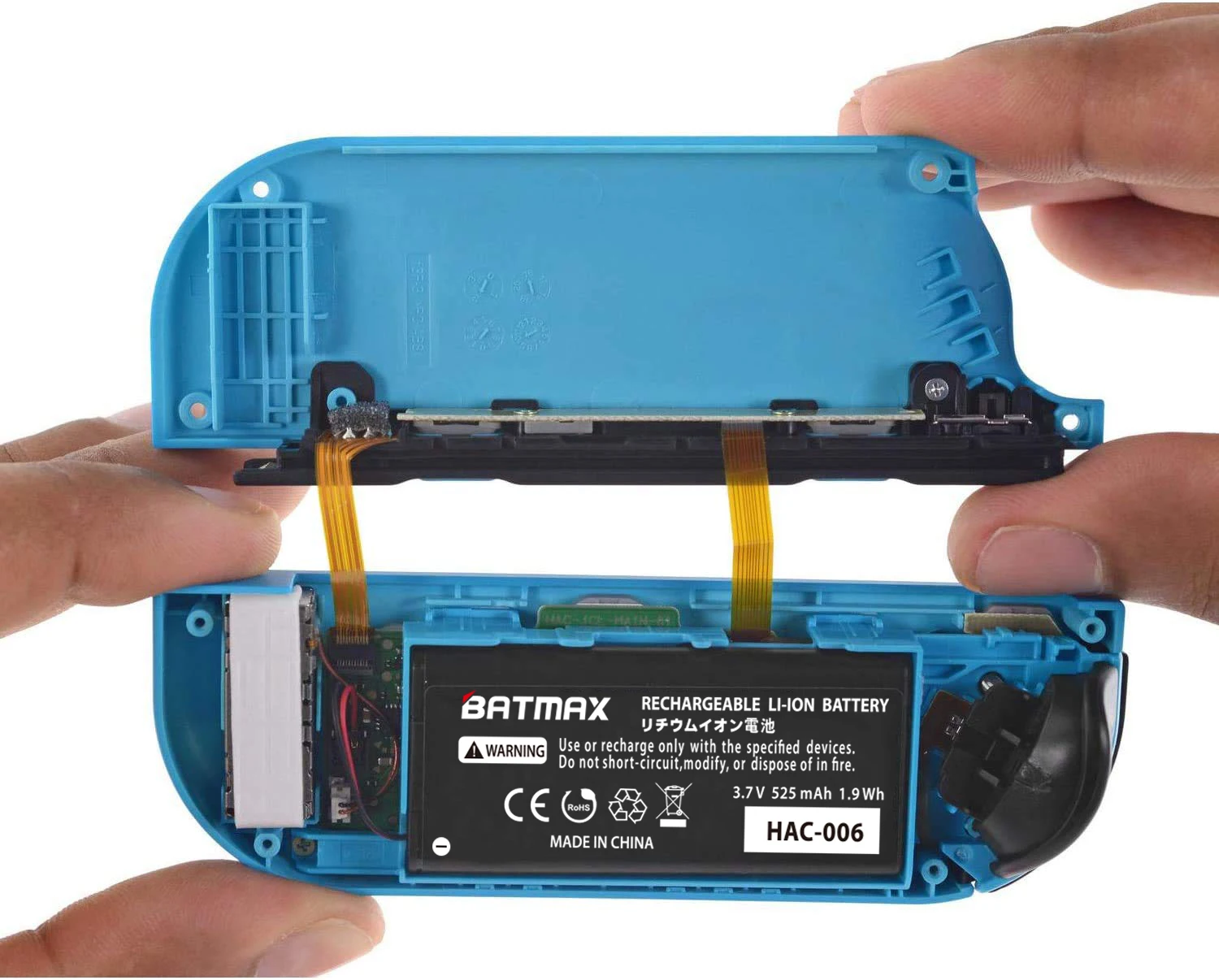 Batería de 525mA AC 006 HAC-006, batería de HAC-BPJPA-C0/016 HAC-015 para Nintendo Switch Ns Joy-Con, controlador Joycon