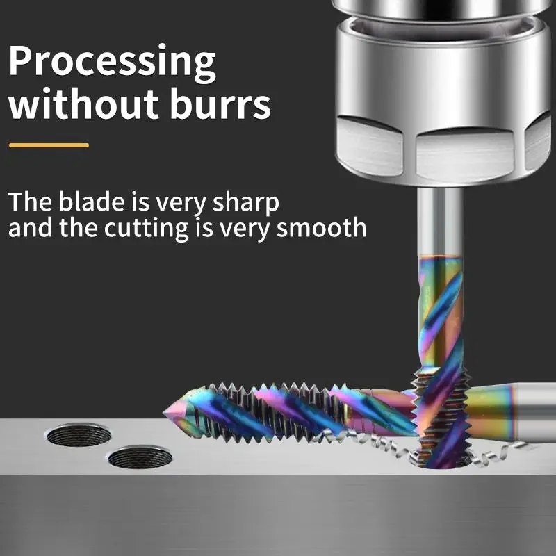 

ZUANTONG 1 шт. левосторонний спиральный метчик с рифленой канавкой M2-M16, покрытие White/TC50/TIN/TICN, для нарезания резьбы, HSSE-M35 M1M1.3M1.5M1.6M3M3.5M4M5