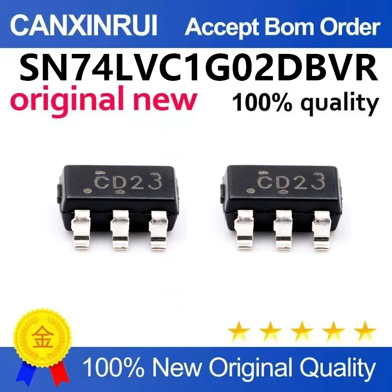 （5pcs-100pcs）Original genuine UMW SN74LVC1G02DBVR SOT-23-5 single channel 2-input positive or negative gate chip