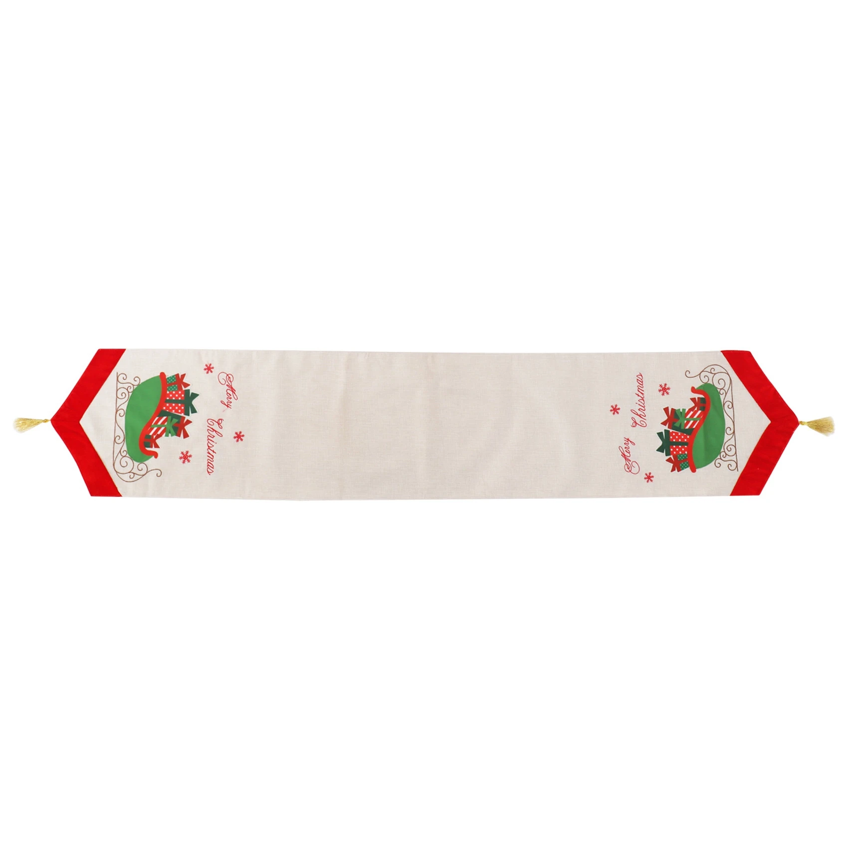 Merry Christmas Table Runner for Holiday Table Decorations, Family Dinners, Outdoor or Indoor Party,