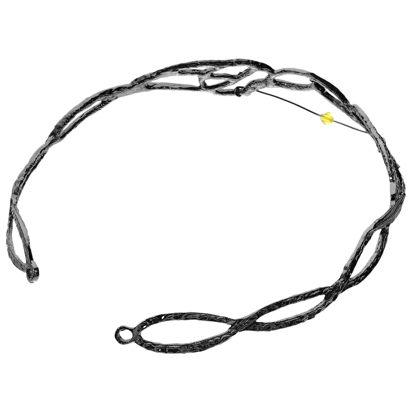 عصابة رأس على شكل تاج خرافية للنساء، إكسسوار شعر تاج الزفاف، حفل زفاف، حفلة موسيقية، تاج أنيق، غطاء رأس نسائي أنيق