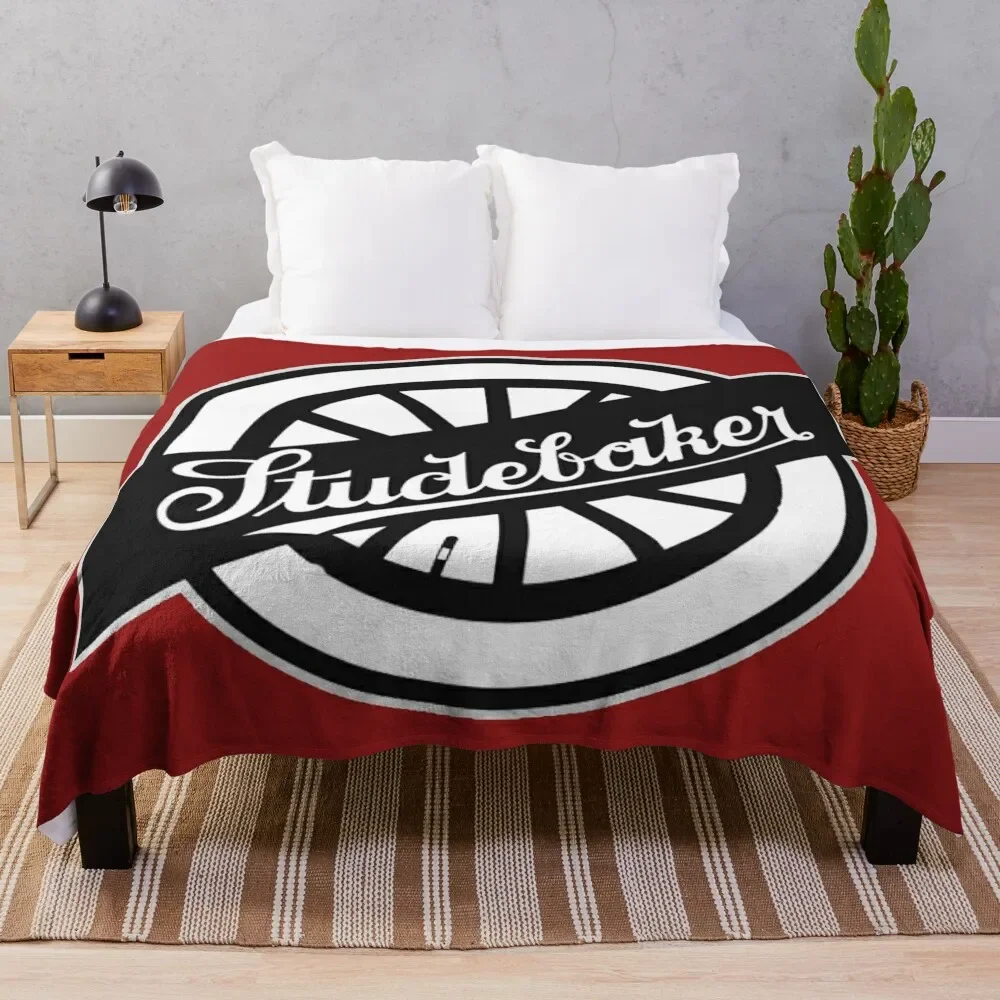 Studebaker Wheel Logo Throw Blanket Durable Warm Blanket for Daily Home Use