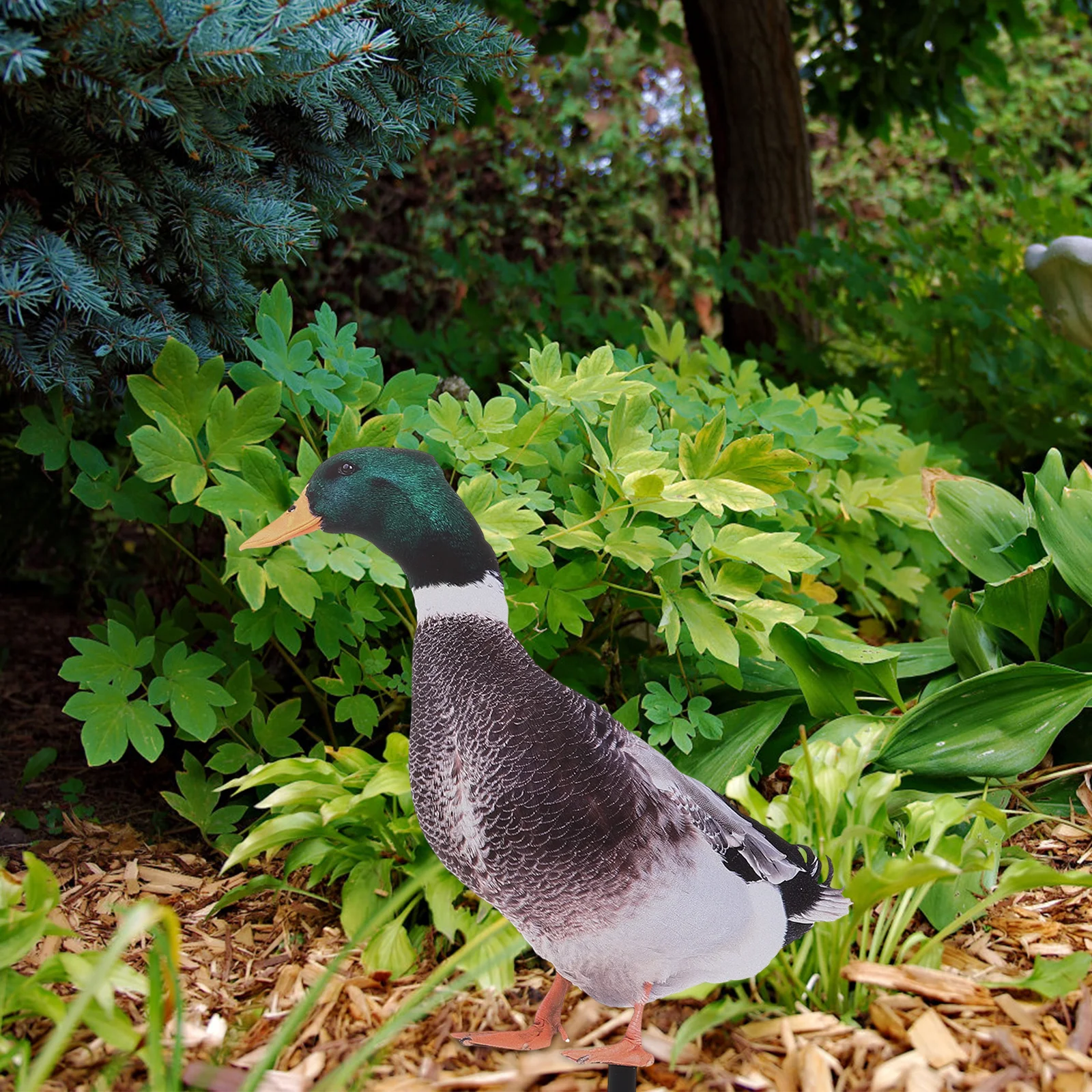

2pcs Duck Statue Decorative Ornament Statue For Yard For Garden Yard Lawn Outdoor Home Festival Art Sculpture Animal