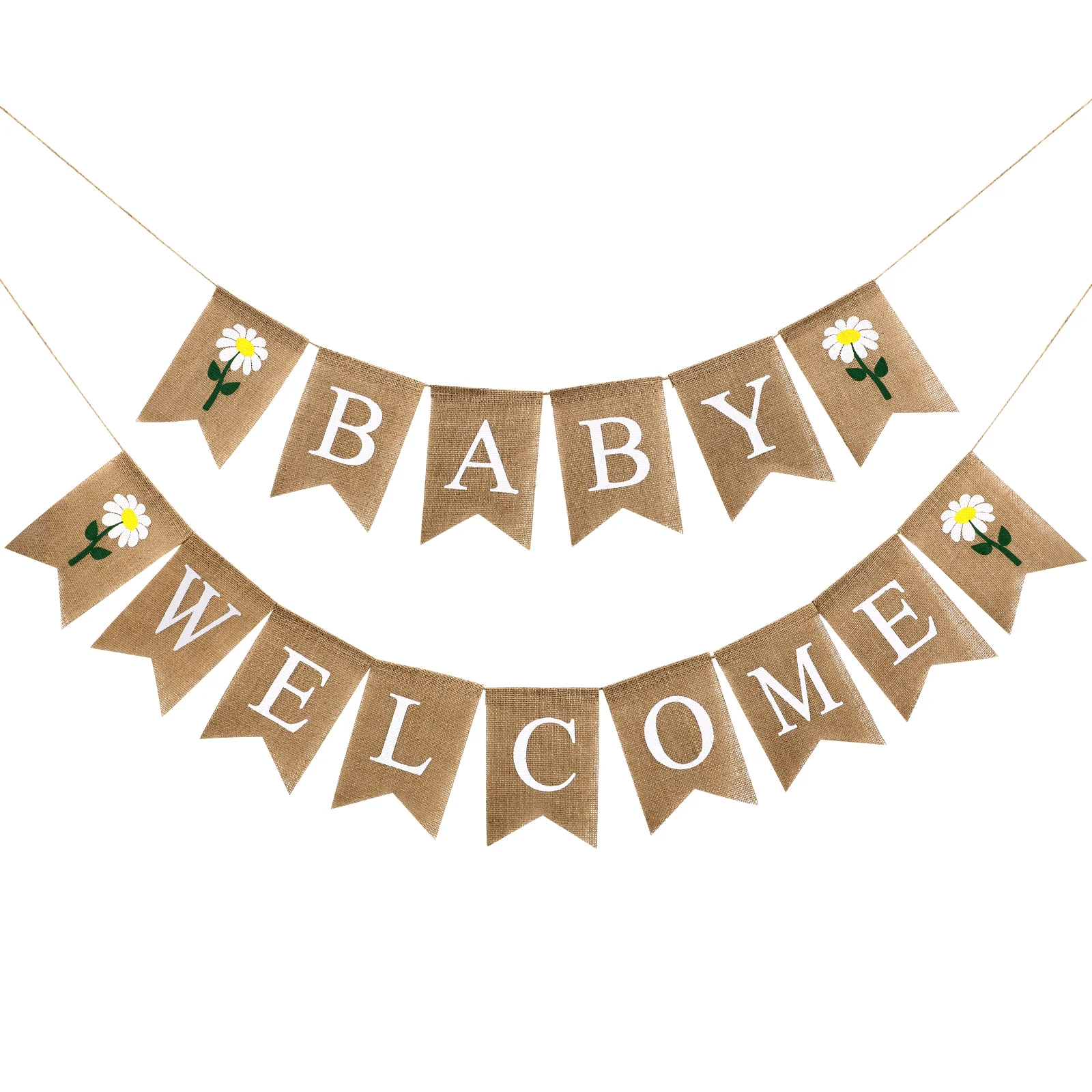 Birthday Flag Unique Addition to Party Banner Swallowtail Room Decoration Reusable Linen Baby Hanging Decorative