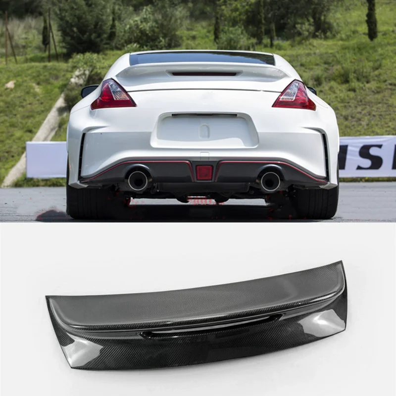 

resin Carbon fiber Rear spoiler for Nissan 370Z Z34 modified ducktail Tail wing body kit Car Accessories