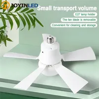 Ceiling Fans with LED Light ＆ Remote Control 30W E26/27 Socket Fan Light Bulb Fan Dimmable Timed for Bedroom Kitchen Living Room