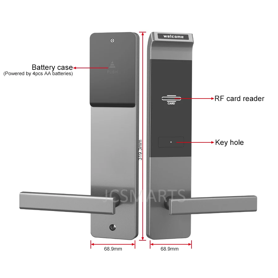 Electronic Bluetooth Wireless Networking Hotel Lock System With Local Server