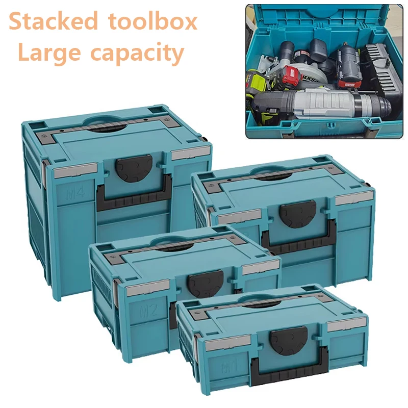 

Stackable Rolling Tool Box Multi-functional Maintenance Tool Case Large Capacity Storage Toolbox Hardware Tool box for Garage