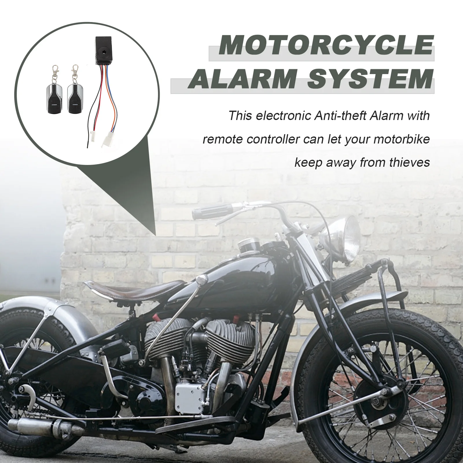 

120M Long Range Waterproof Electric Scooter Anti-Theft Alarm System Remote Keyless Start Lock Unlock Security Device