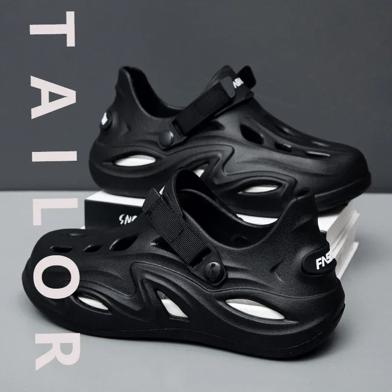 الرجال الصنادل في الهواء الطلق النعال الرياضية الشاطئ الشرائح تنفس قباقيب الرجال النساء أحذية للحديقة غير رسمية عدم الانزلاق الرجال الصنادل في الهواء الطلق