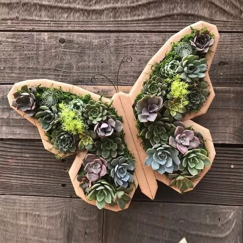 Butterfly Shape Flower Pot Model Garden Decor Home Decoration Accessories Bedroom Green Plant Utensils Living Room Ornaments