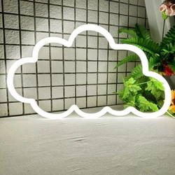 Cloud LED Neon Light acrilico Art Decor Sign per Halloween Christmas Window Display Ornament Indoor Bedroom Cafe Light Up Sign