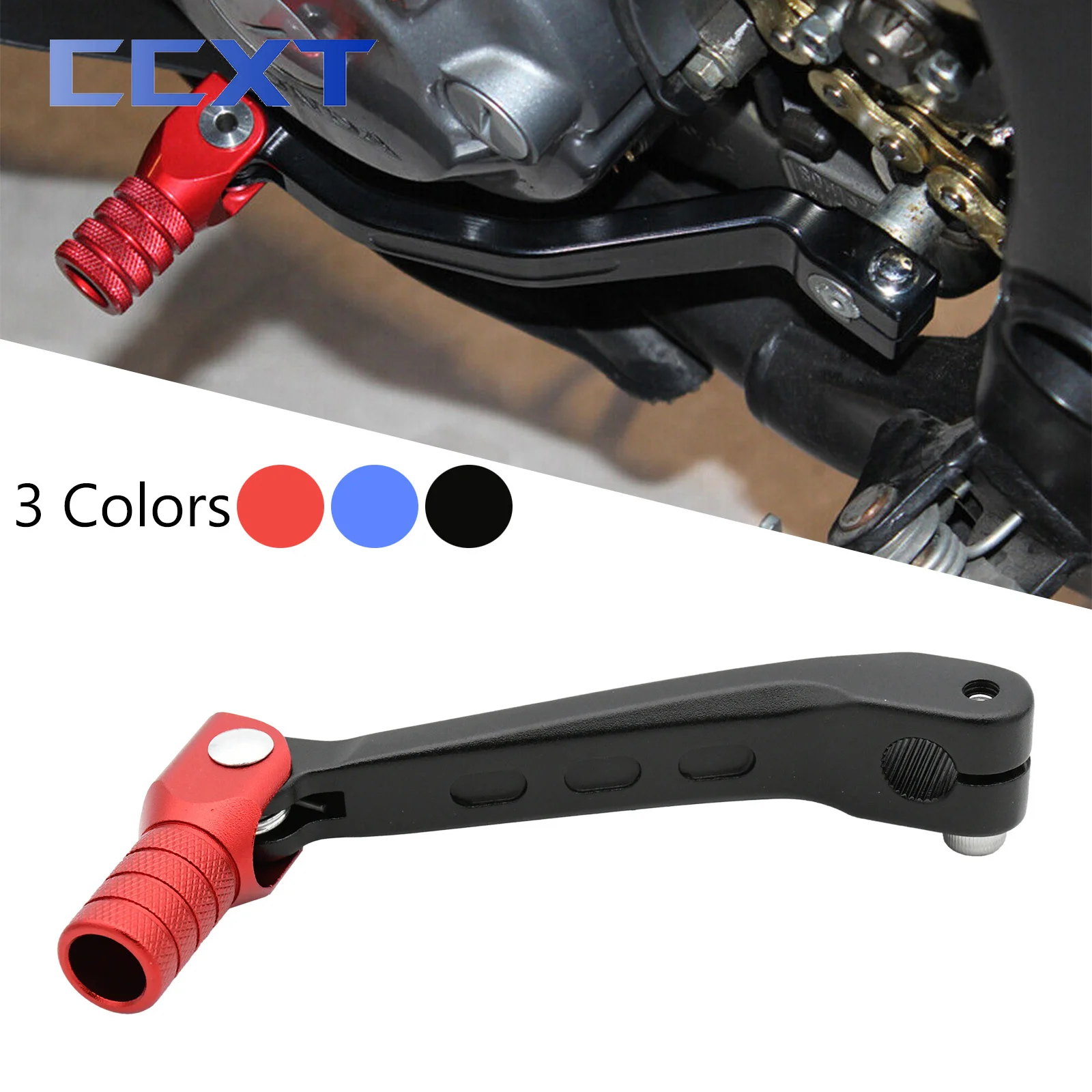 Motorcycle CNC Aluminum Folding Gear Shift Lever For Honda CRF 150F 230F CRF150F CRF230F 2003 2004-2017 Motocros Universal Parts