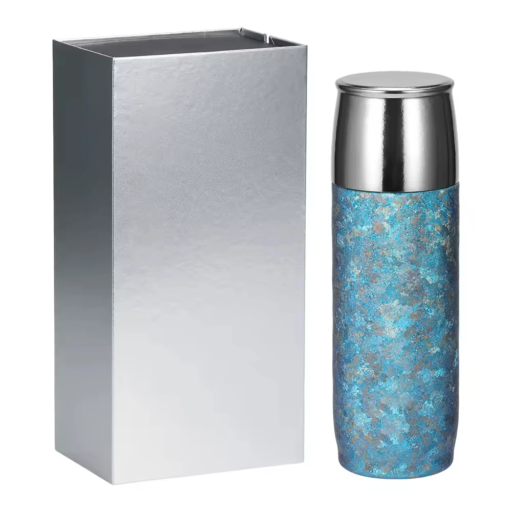 400ml Titanium Magnetic Water Bottle Tumbler Eco-Friendly Tea Infuser Gift Box Outdoor Adults Camping Hiking Thermal Insulated