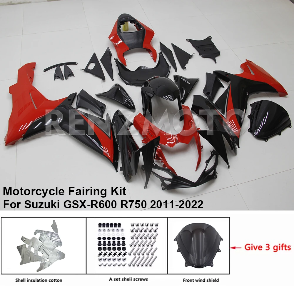 

Motorcycle Fairing Set Body Kit Plastic For Suzuki GSX-R600 R750 2011-2022 Accessories Injection Bodywork S0611-109a