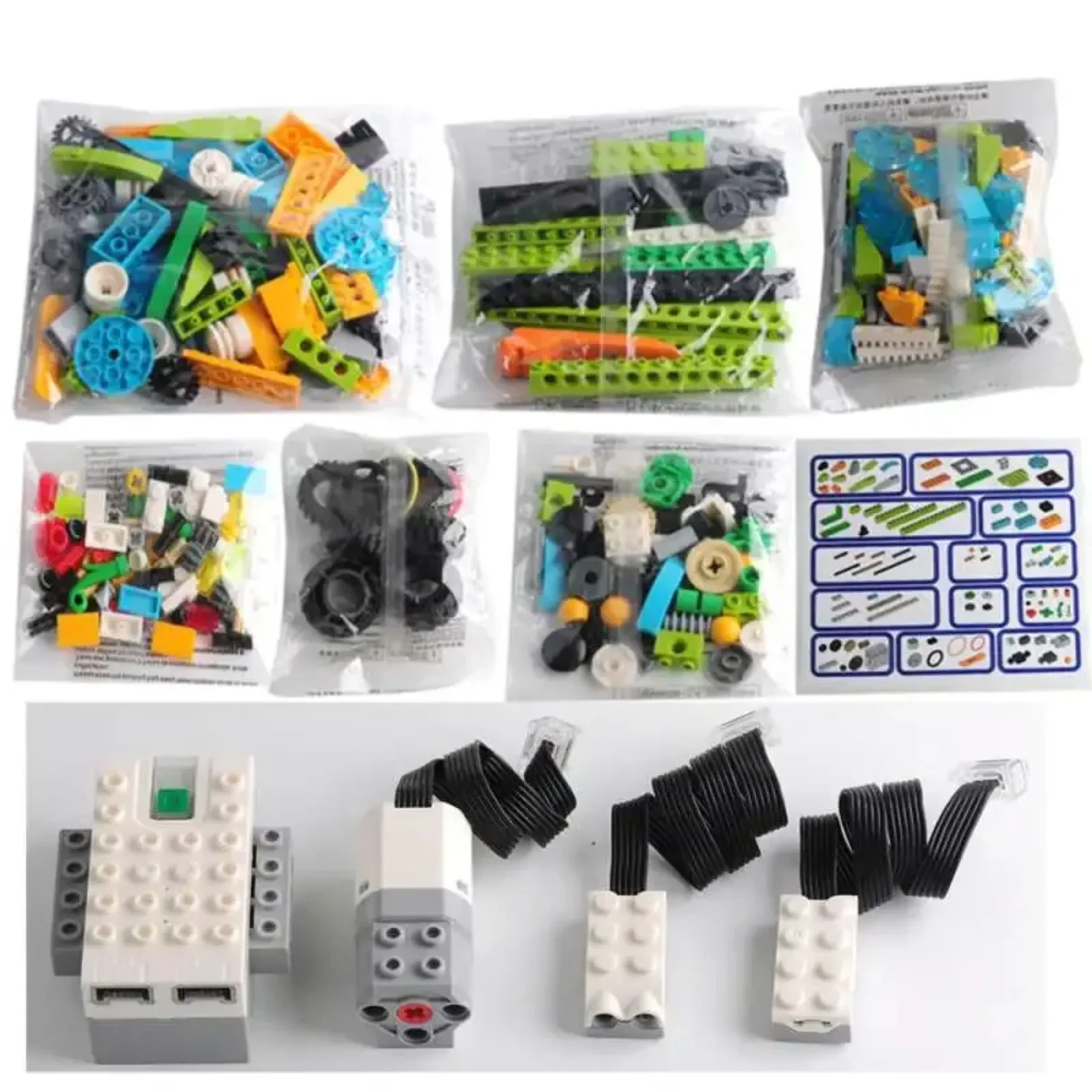 DIY Programing Robot Electronic Bricks Kit Compatible with Legoeds We-Do 2.0 45300 High-tech Education