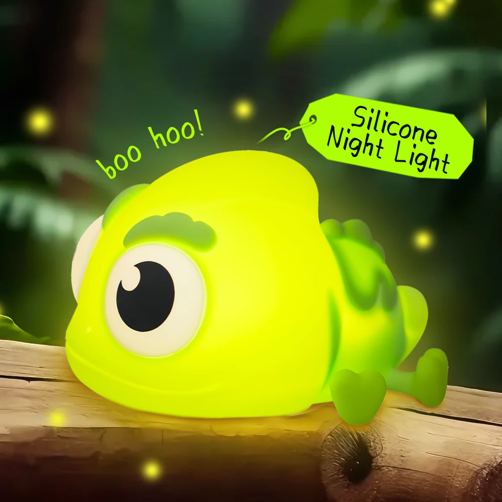 

Светодиодный ночник в виде силиконового кролика с сенсорным управлением, милый светильник в виде животного, декор для спальни, подарок для ребенка, настольная лампа, декор для дома