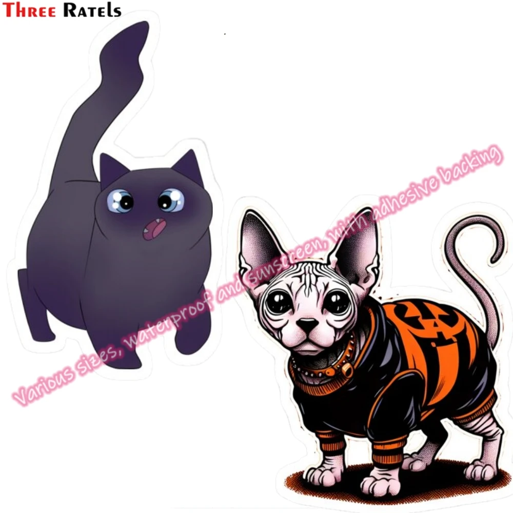Three Ratels M656 Cat Stickers Accessories for Tuning Vehicles Stickers for Alien Kia Sportage Supplies Motorcycle Stuff