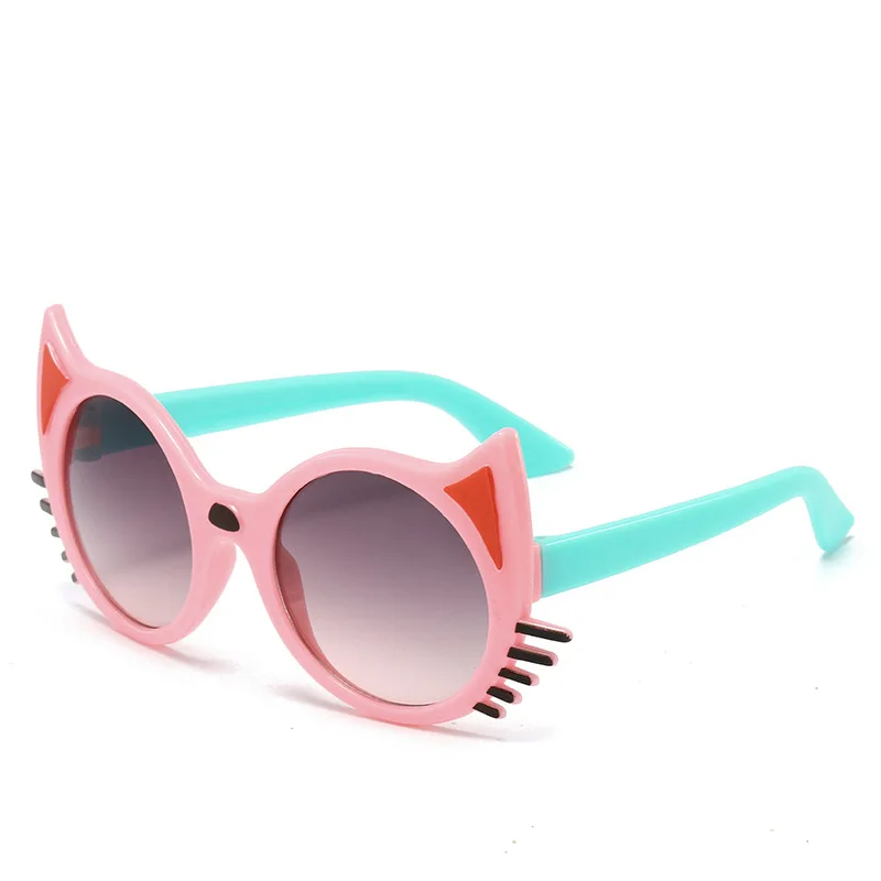 New Girls Boys Cute Cartoon Ears Sunglasses Outdoor Sun Protection Children Lovely Vintage Sun Glasses Protection Kids Eyewear image 5