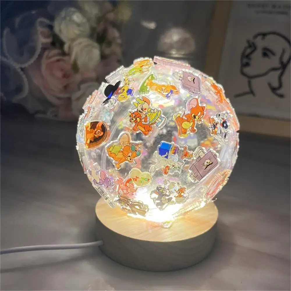 Lampade Anime calde fai da te luce notturna giocattoli fatti a mano per bambini lampada da notte divertente lampade a sfera ornamenti da tavolo luce regalo per bambini