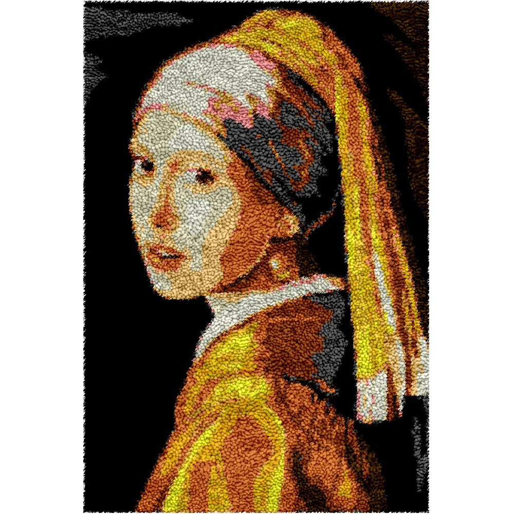 

Гобелен, ковер, вышивка с рисунком, Печатный холст, защелка, крючок, наборы ковриков, ремесла для взрослых, наборпосылка для изготовления ковров, упаковка из мелкой РНК