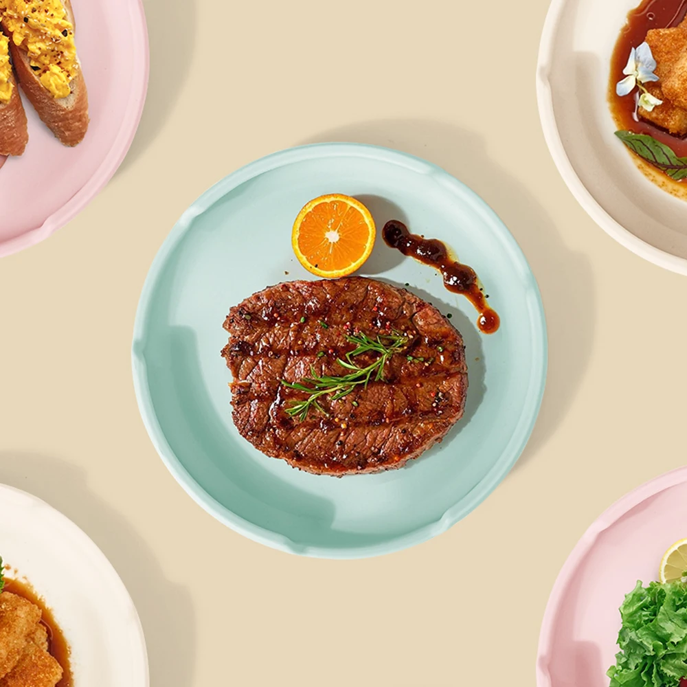 

TYRY.HU силиконовая детская тарелка, не содержащая BPA, поднос для еды с героями мультфильмов для малышей, обучение самостоятельного кормления, 6 м + легко чистящаяся посуда