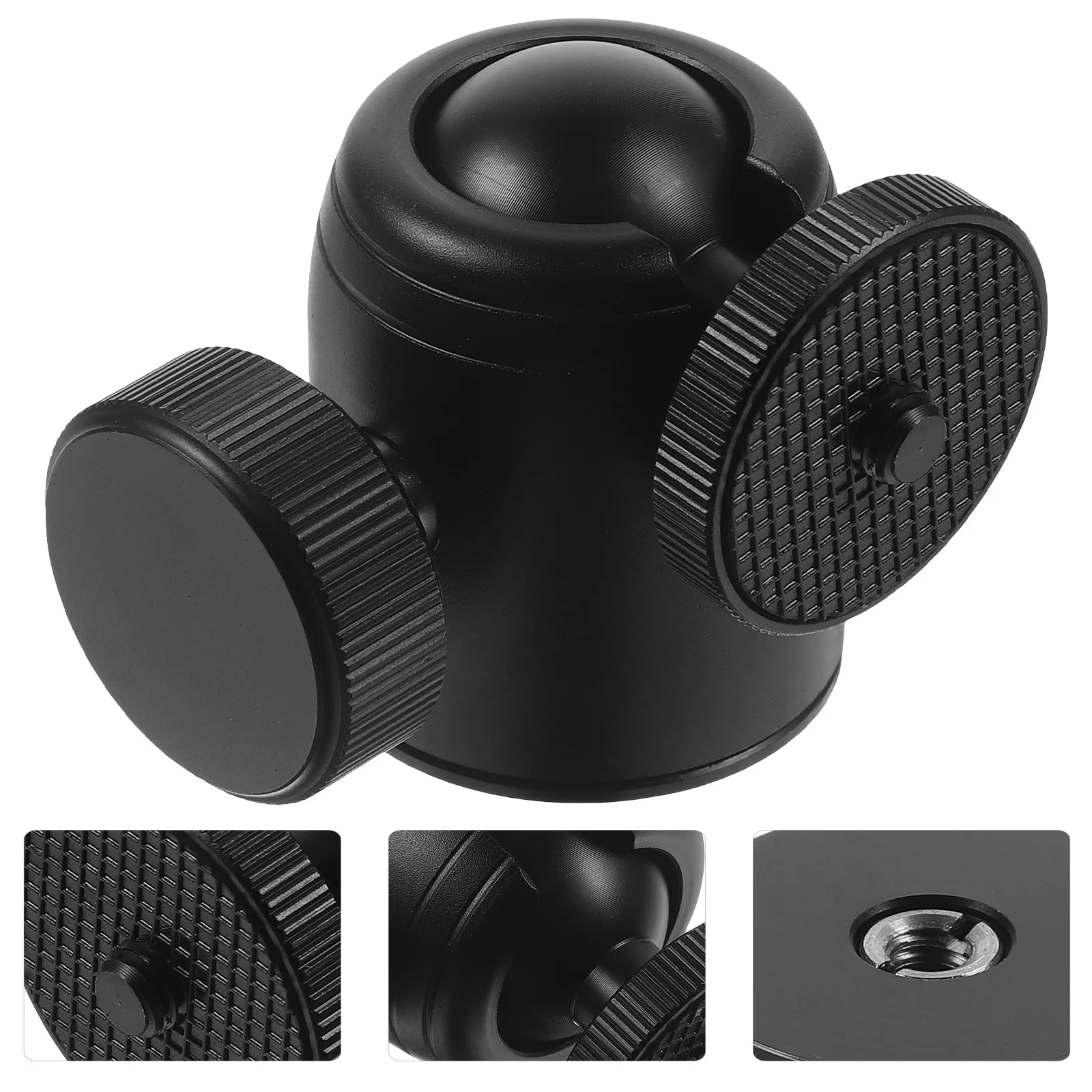 

Compact Ball Head Mount Tripod Clamp 360 Degree Rotatable Camera Tripod Mount Easy to Use Accessory for Dslr Phone