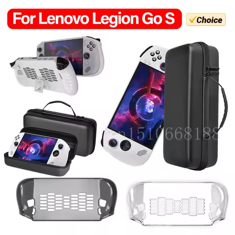 EVA Hard Carrying Case for Lenovo Legion Go S TPU Full Protective Case Waterproof Travel Carrying Bag Anti-Drop Protective Case