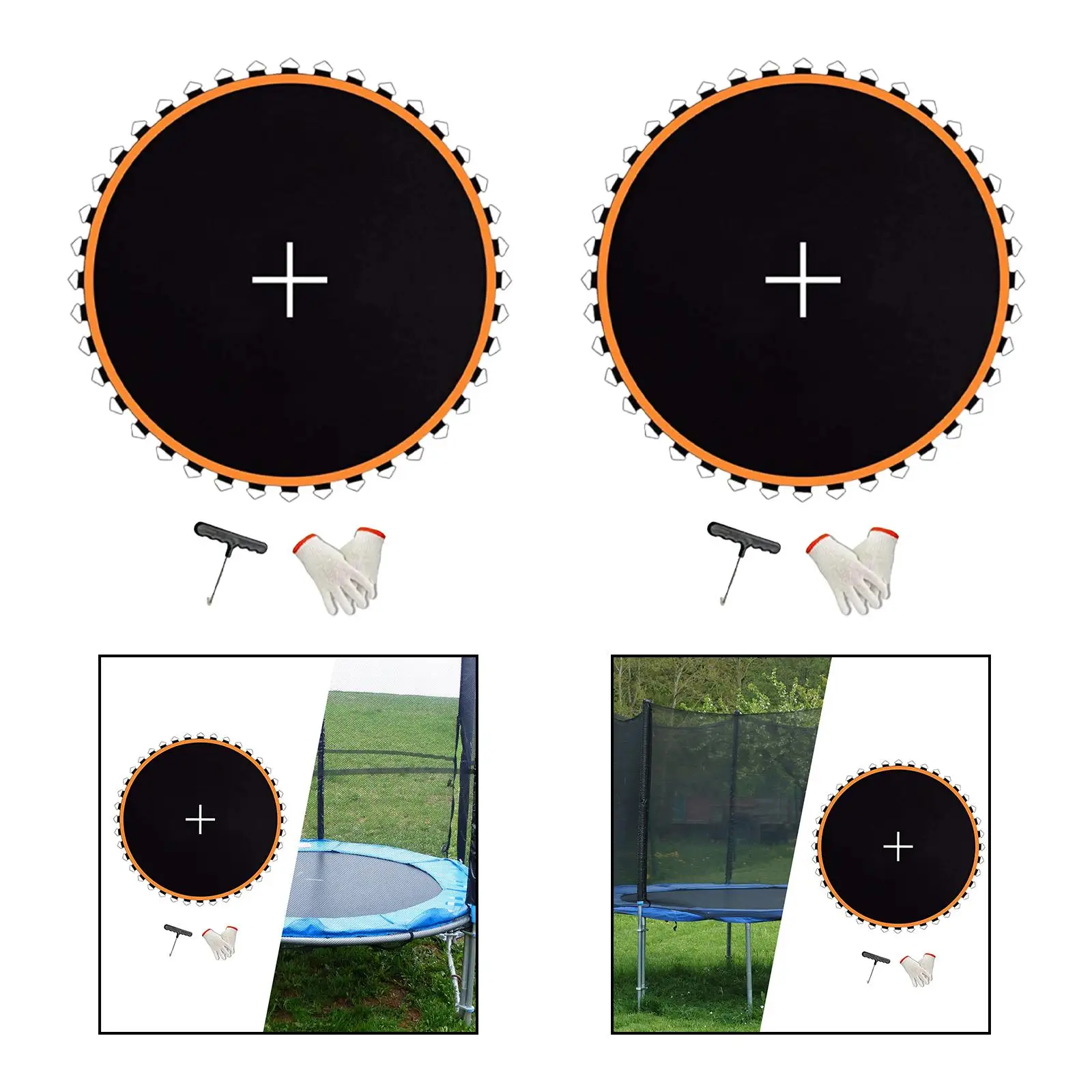 Trampoline Pad Trampoline Jumping Pad Lightweight Round Replacement Jumping Mat Jumping Cloth for Games Outdoor Adults