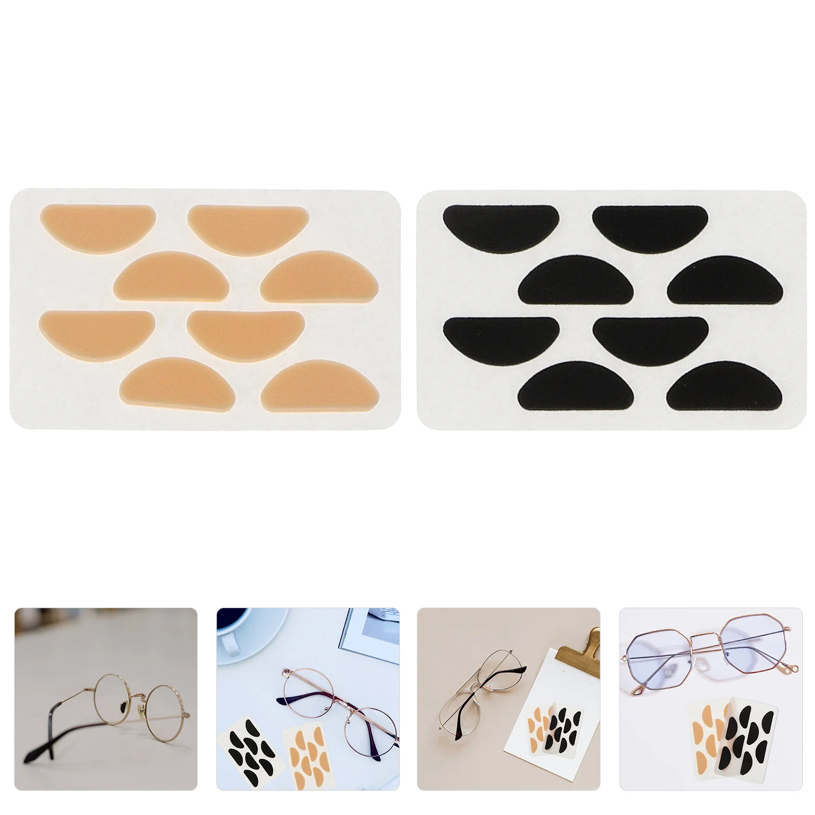 

40 Pairs Eva Sponge Nose Pads Anti-skid Glasses Do Not Take off Makeup Eyeglass Accessories