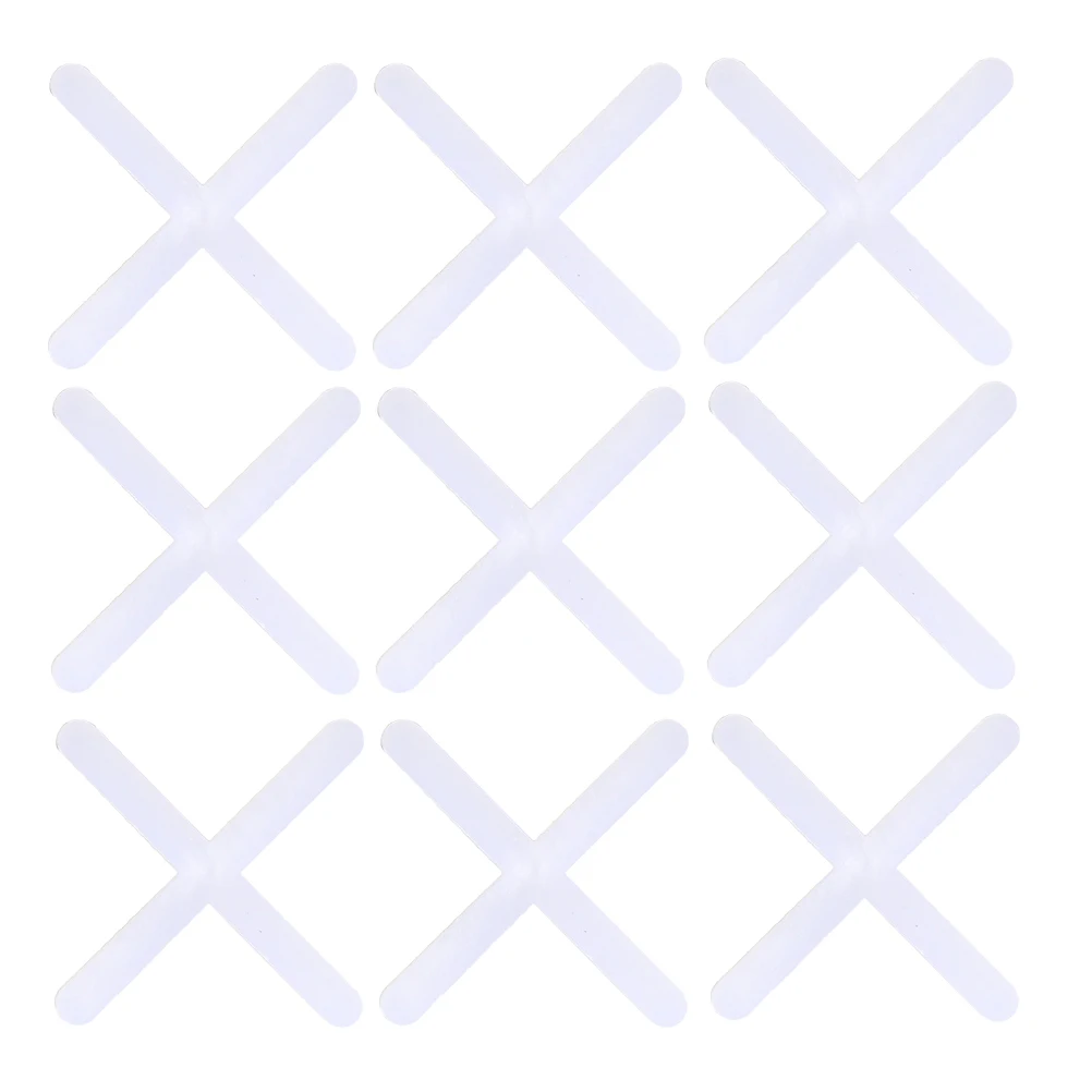 

2000pcs Cross Glue Grout Spacer Floor Tile Tiling Ceramic White Professional PE Material Smooth Eco Friendly Adjust Width Neat