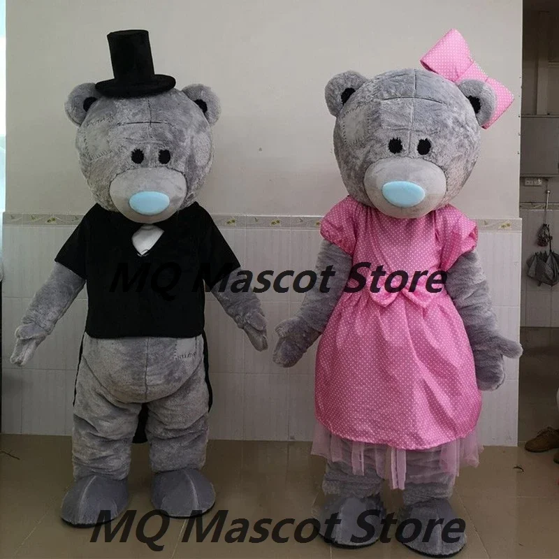 Wedding Teddy Bear Masct Costume Big Bears Cosplay Costume Plush Customized Animal Mascotter Adult Birthday Carnival Party