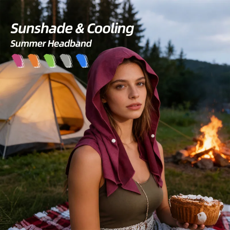 

Ice Silk Cooling Towel, Outdoor Camping Refreshing & Cooling Neck Gaiter, Multi-Functional Neck Cover & Mask