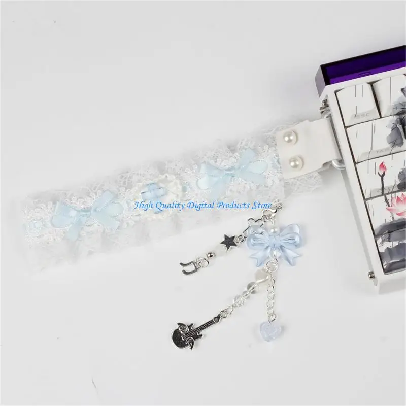 u2je快適なキーボードストラップ装飾レースキーボードストラップクイックアタッチメント