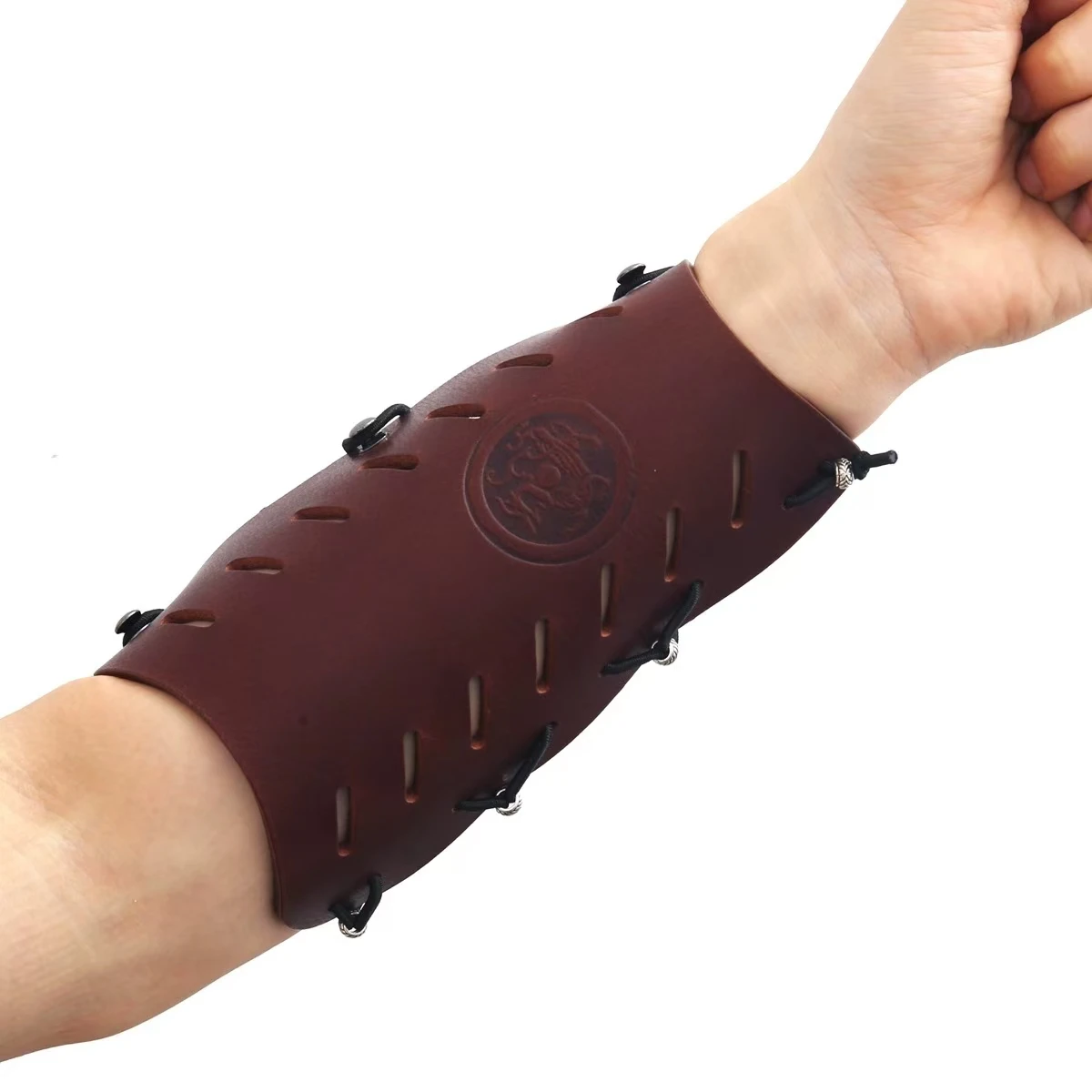 

Традиционная защита для рук из коровьей кожи, защита для лука, аксессуар для рук для стрельбы, охоты, стрельбы из лука