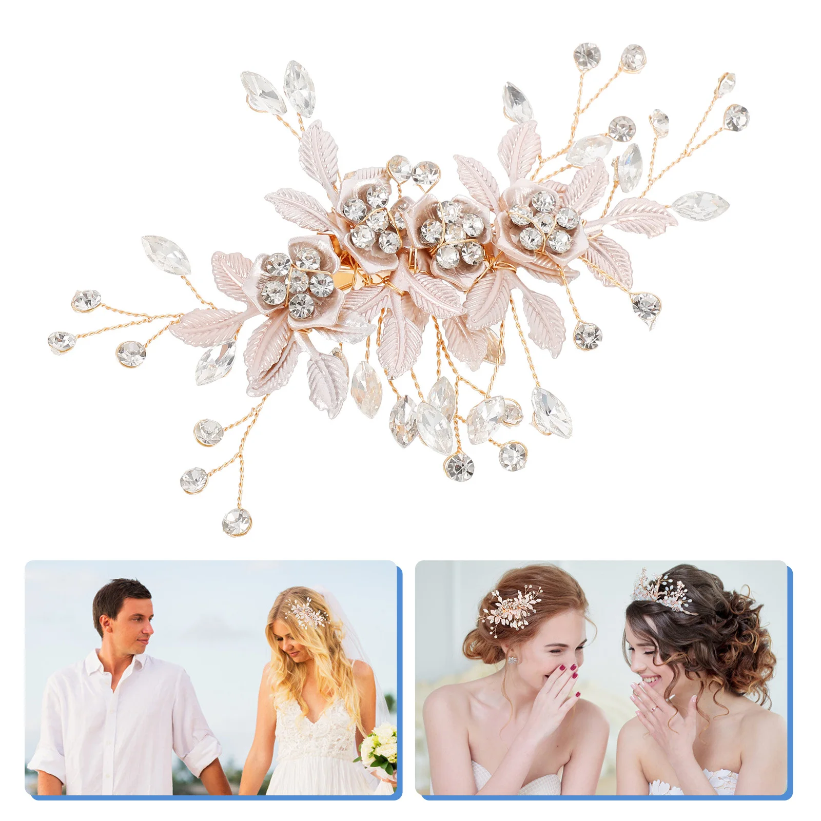 

Зажим для волос с кристаллами, заколка со стразами, свадебная заколка для волос, свадебная заколка с цветочным принтом, стильная булавка, элегантный дизайн, свадебная заколка для волос