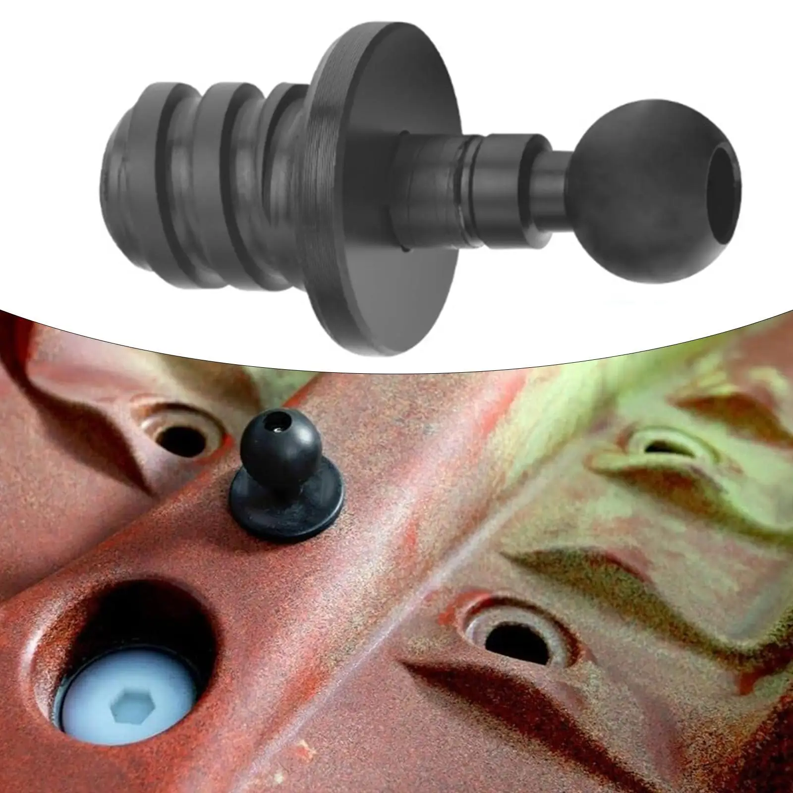 Single Mounting Base for Kayak Accessories, Fishing Gear, 1 Inch Ball