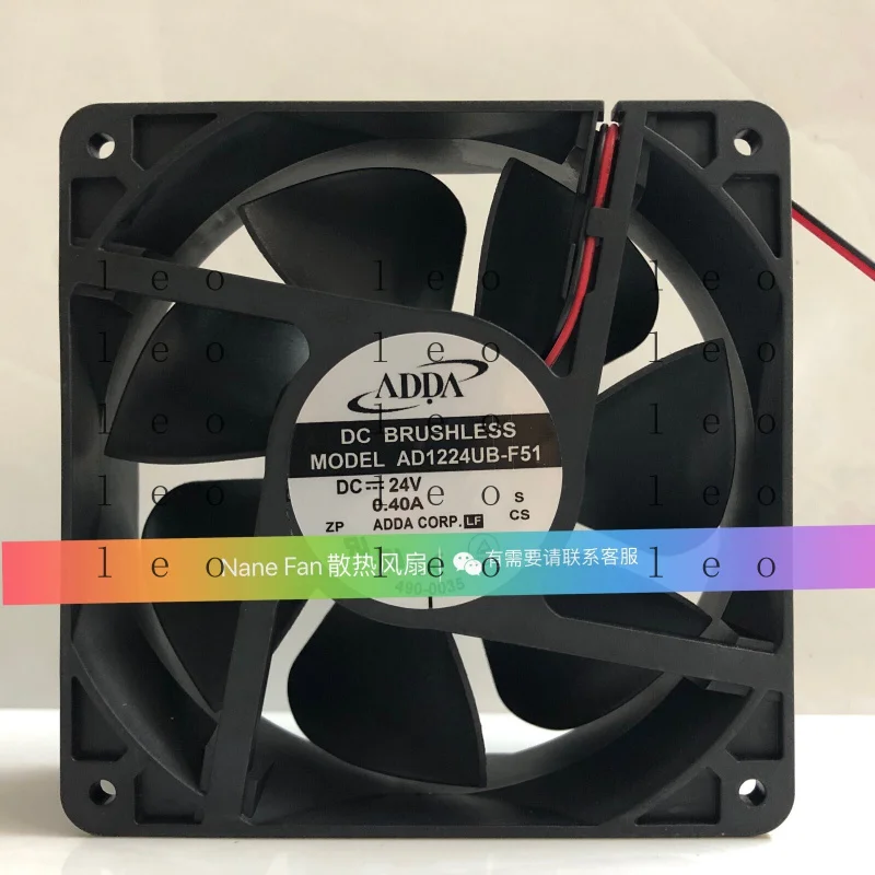 

GG 1 PCS for ADDA Fan AD1224UB-F51 DC 24V 0.40A 12CM 12038 2 wire cooling fan #A6-4