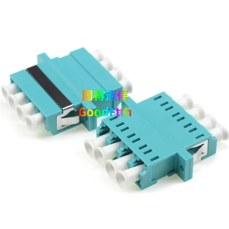 Fiber Adapters LC-LC Quad Adaptors Zirconia Sleeve Coupler GoodFtth Female to Female