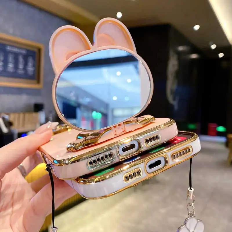 البرسيم حزام بريق الوردي زهرة حامل هاتف الحال بالنسبة ممن لهم A38 A36 A76 A58 A57 A74 A78 A5 A7 A79 A95 A60 A18 A53 A17 A16 4G 5G #2