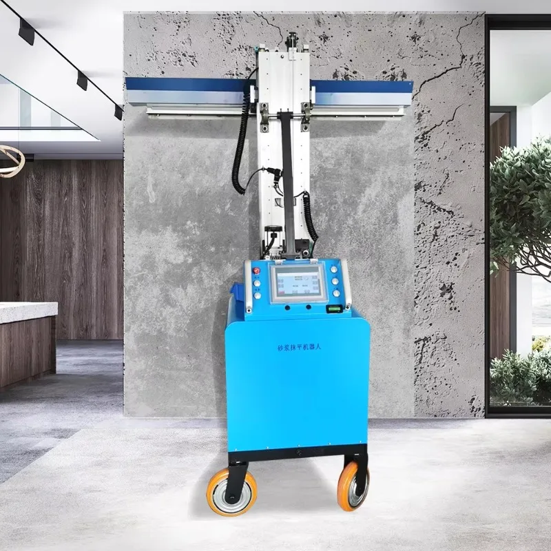 Factory Price Automatic Rod Household Paint Plastering Machine Wall Mortar Cement Wall Plastering Rendering Machine