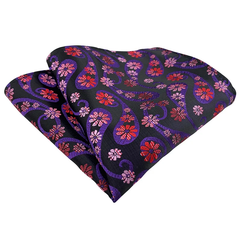 Pañuelo de traje para hombre, toalla cuadrada de punto de moda Popular, tejido Jacquard, bolsillo cuadrado de lujo